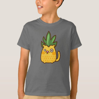 T-shirt Pièce en t d'ananas de chat de Chananas