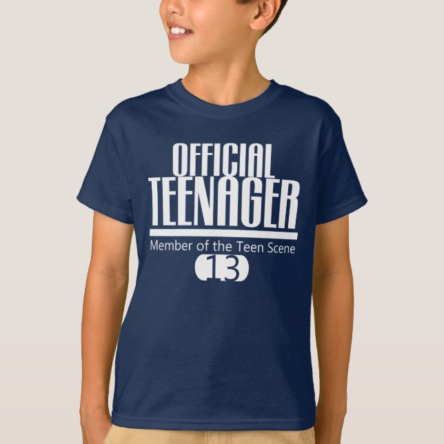 T-shirt Pièce en t d'ANNIVERSAIRE d'ADOLESCENT officiel (Devant)