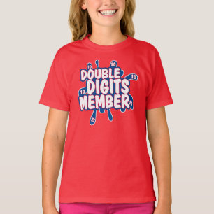 T-shirt Pièce en t d'ANNIVERSAIRE de MEMBRE de DOUBLES