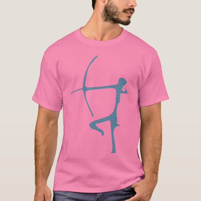 T-shirt Pièce en t d'Archer de turquoise (Devant)