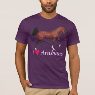 T-shirt Pièce en t d'art de cheval d'Arabes d'amour