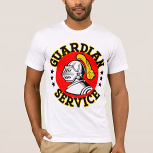 T-shirt Pièce en t d'articles de service de gardien