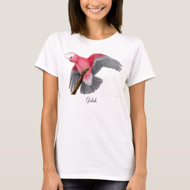 T-shirt Pièce en t de Babydoll de dames de cacatoès de (Devant)