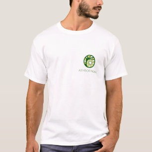 T-shirt Pièce en t de base blanche d'Atheopagan des homme
