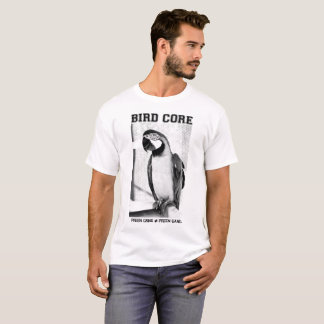 T-shirt Pièce en t de base de noyau d'oiseau - perroquet