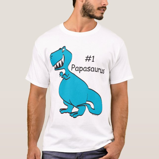 T-shirt Pièce en t de base de Papasaur (Devant)