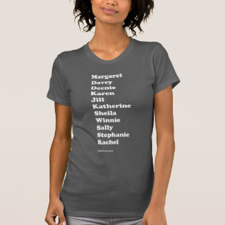 T-shirt Pièce en t de base de peloton de fille (grise)
