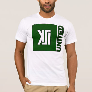 T-shirt Pièce en t de base de vert de logo unie par KSI