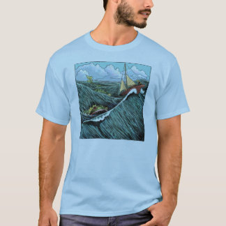 T-shirt Pièce en t de bête de mer