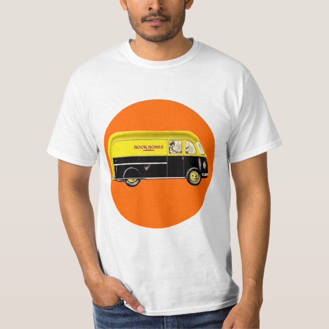 T-shirt Pièce en t de bibliobus (Devant)