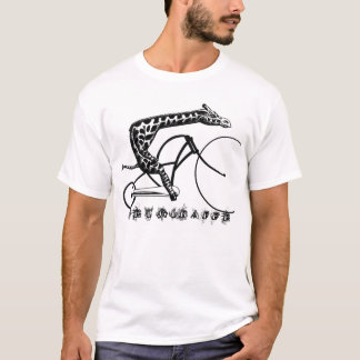 T-shirt Pièce en t de blanc de girafe d'animal familier