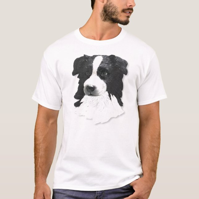T-shirt Pièce en t de border collie (Devant)