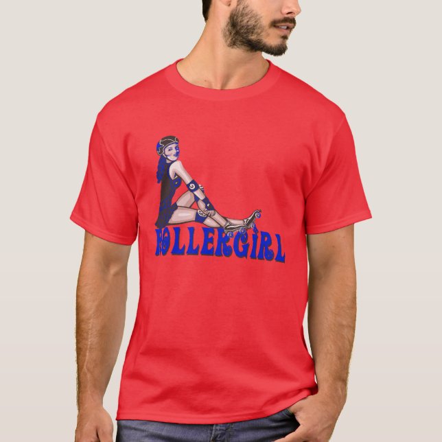 T-shirt Pièce en t de brouilleur de Rollergirl (Devant)