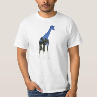 T-shirt Pièce en t de chemise de plage de girafe