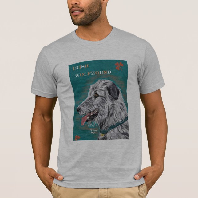 T-shirt Pièce en t de chien-loup irlandais (Devant)