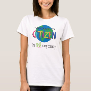 T-shirt Pièce en t de citoyen du monde