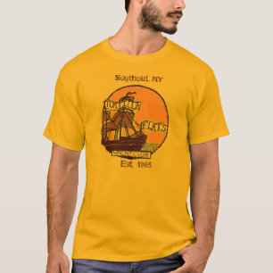 T-shirt Pièce en t de club de yacht d'appartements de