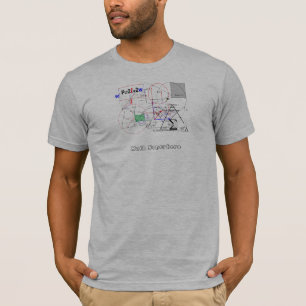 T-shirt Pièce en t de coutume de super héros de maths