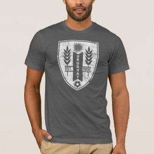 T-shirt Pièce en t de crête de l'Uruguay
