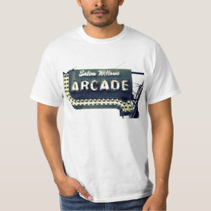 T-shirt Pièce en t de cru d'arcade de saules de Salem