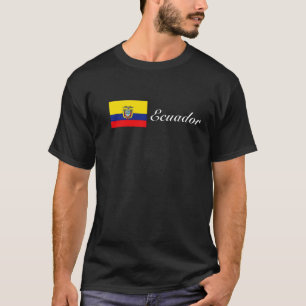 T-shirt Pièce en t de cursive de l'Equateur