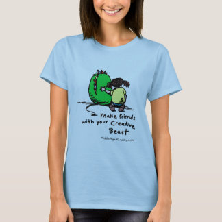 T-shirt pièce en t de dames de makefriends