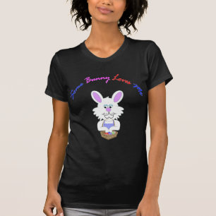 T-shirt Pièce en t de dames de Pâques-Lapin petite
