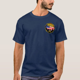 T-shirt Pièce en t de département du feu de Nashville