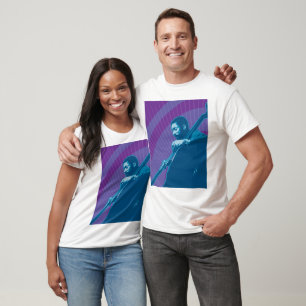 T-shirt Pièce en t de douille de bassiste de jazz longue