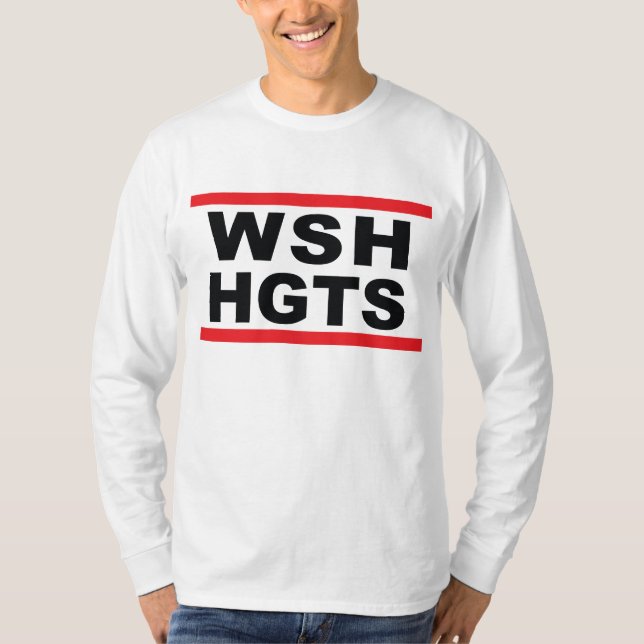 T-shirt Pièce en t de douille de hip hop de WSH HGTS (Devant)