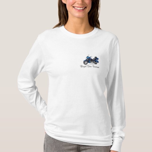 T-shirt Pièce en t de douille d'étoile royale de dames (Devant)