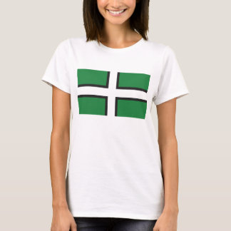T-shirt Pièce en t de "drapeau de Devon" de dames