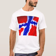 Pièce en t de drapeau de la Norvège