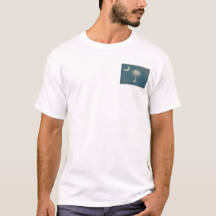 T-shirt Pièce en t de drapeau de Palmetto