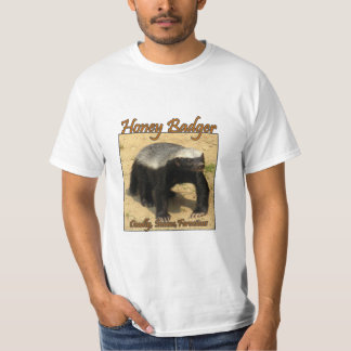 T-shirt Pièce en t de faits de blaireau de miel