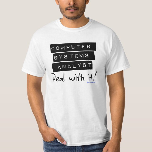 T-shirt Pièce en t de fan d'analyste fonctionnel de (Devant)