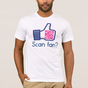 T-shirt Pièce en t de fan de balayage de code de QR