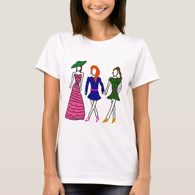 T-shirt Pièce en t de Fashionistas (Devant)