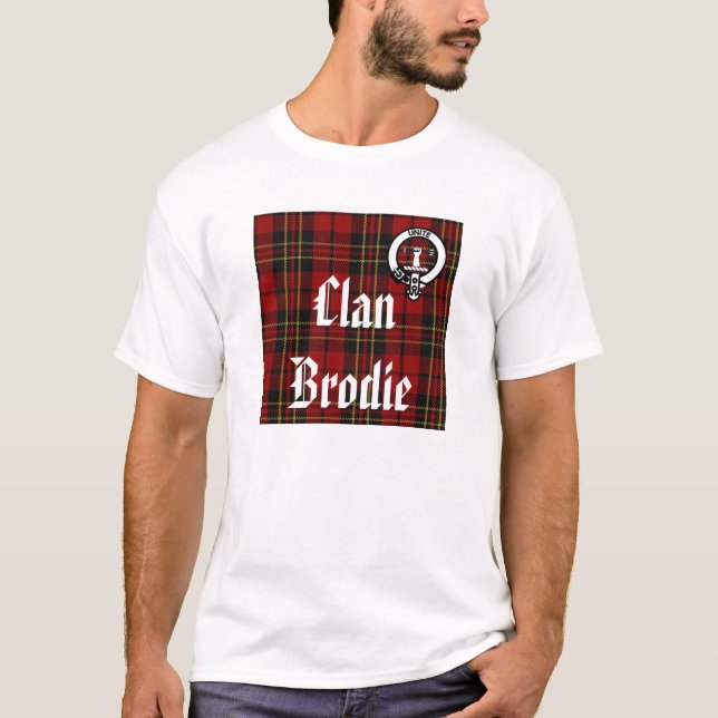 T-shirt Pièce en t de fierté de Brodie de clan (Devant)