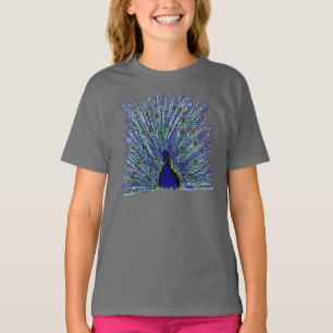 T-shirt Pièce en t de filles de paon