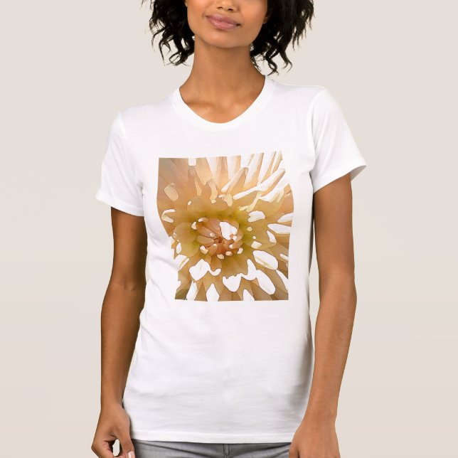 T-shirt Pièce en t de fleur (Devant)