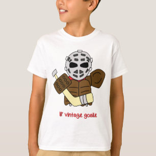 T-shirt Pièce en t de gardien de but d'hockey d'impressio