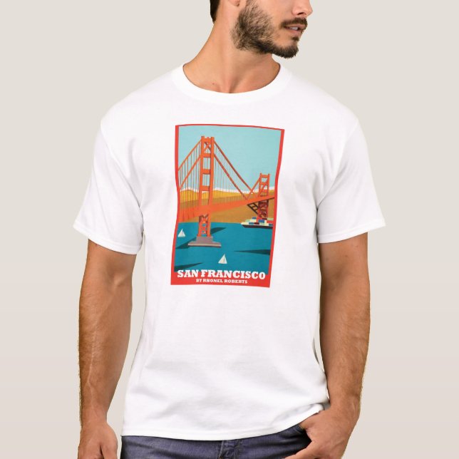 T-shirt Pièce en t de golden gate bridge (Devant)
