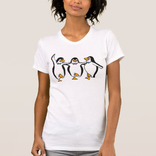 T-shirt Pièce en t de graphique de pingouins de DANSE