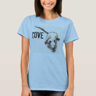 T-shirt Pièce en t de graphique de rat de crique