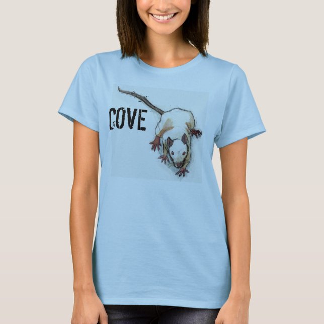 T-shirt Pièce en t de graphique de rat de crique (Devant)