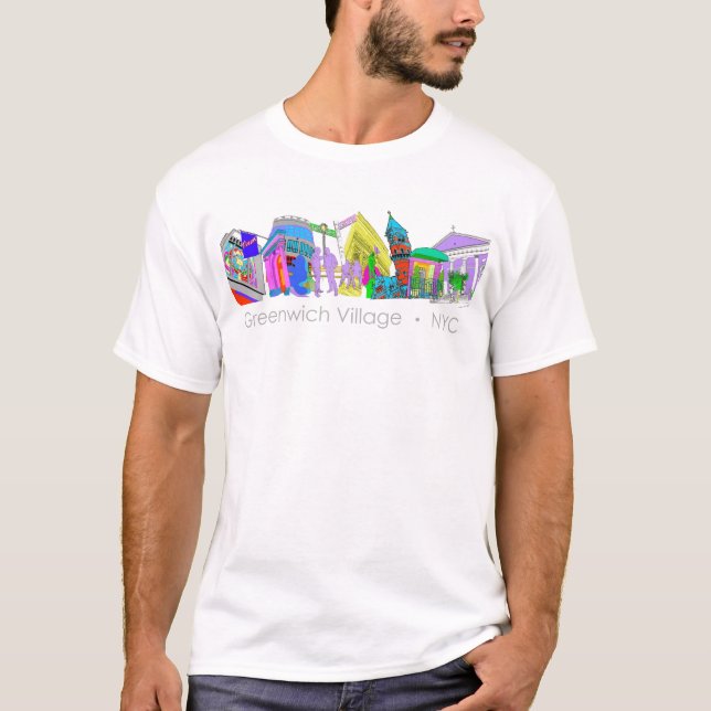 T-shirt Pièce en t de Greenwich Village (Devant)