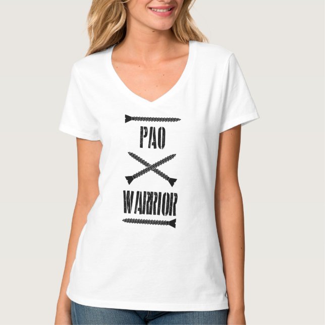T-shirt Pièce en t de guerrier de PAO (Devant)
