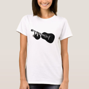 T-shirt Pièce en t de guitare de paresse