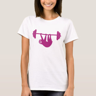 T-shirt Pièce en t de gymnase de paresse de dames (rose)